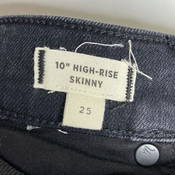 Madewell 10" High-Rise Skinny Jeans Eclipse Wash - Picture 11 of 13